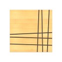 Tableau moderne en bois marqueté 75x75cm dessin géométrique Two