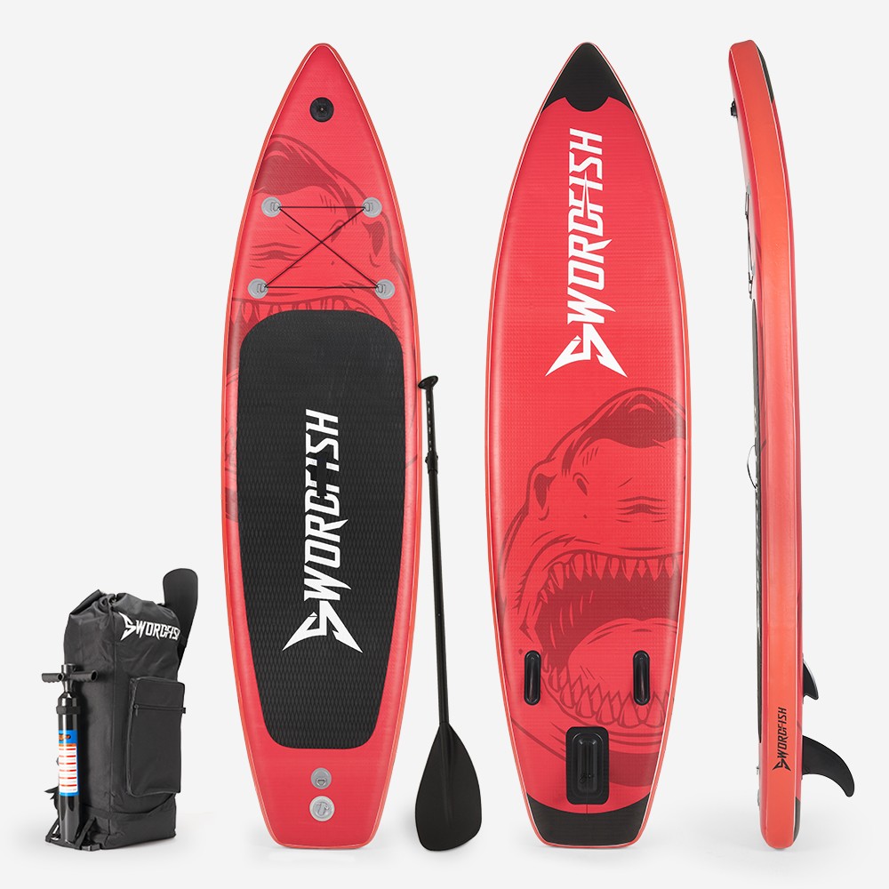 SUP Stand Up Paddle Gonflable Touring 12'0 366cm Red Shark Pro XL