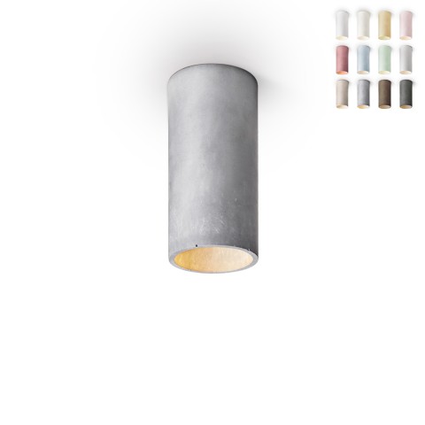 Spot plafonnier cylindrique suspendu 13 cm design moderne Cromia Promotion
