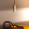Suspension design cylindre cuisine restaurant 20cm Cromia 