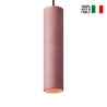 Lampe pendante cylindrique 28cm design cuisine restaurant Cromia 