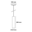 Suspension cylindrique 28cm design pour cuisine et restaurant Cromia 