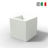 Pot carré pour plantes de jardin style moderne en polyéthylène Ellenico Réductions