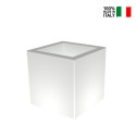 Pot lumineux carré style moderne pour plantes terrasse jardin Ellenico Catalogue