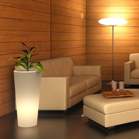 Pot de fleurier lumineux moderne pour plantes, colonne gothique Gotico Promotion