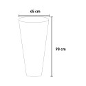 Pot de fleurier lumineux moderne pour plantes, colonne gothique Gotico Modèle
