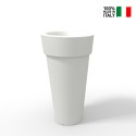 Porte-plantes style moderne hauteur 70cm jardinière colonne Messapico Remises