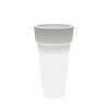 Jardinière colonne moderne pot lumineux Messapico Réductions