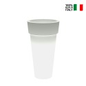 Jardinière colonne moderne pot lumineux Messapico Vente