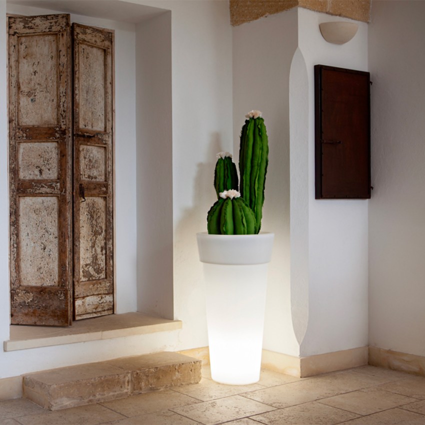 Jardinière colonne moderne pot lumineux Messapico Promotion Jardinière colonne moderne pot lumineux Messapico Promotion
