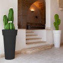 Porte-plantes style moderne hauteur 70cm jardinière colonne Messapico Offre