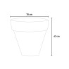 Cache-pot design moderne ø 70 jardin terrasse Romano Achat