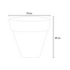 Support de pots pour plantes et fleurs de jardin ou terrasse design moderne ø 100 Romano Prix