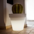 Vase lumineux moderne pour plantes et fleurs terrasse jardin Romano Promotion