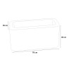 Jardinière moderne h35 pour plantes et fleurs jardin terrasse Blog Modèle