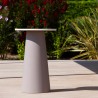 Table d'extérieur haute en polyéthylène au design moderne jardin bar terrasse Mikò 2.0 Offre