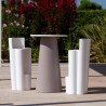 Table d'extérieur haute en polyéthylène au design moderne jardin bar terrasse Mikò 2.0 Modèle