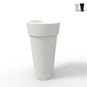Porte-plantes style moderne hauteur 70cm jardinière colonne Messapico Promotion