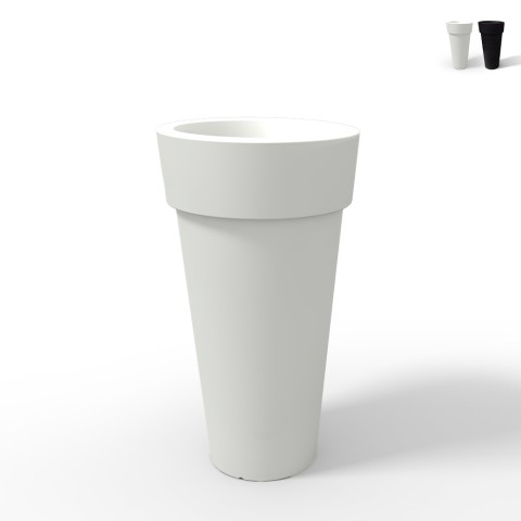 Porte-plantes style moderne hauteur 70cm jardinière colonne Messapico Promotion