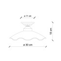 Plafonnier lampe de plafond céramique design classique Belluno PL Réductions