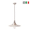 Suspension en fer et céramique design industriel vintage Country SO 