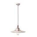 Suspension en fer et céramique design industriel vintage Country SO 