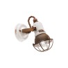 Applique murale design industriel vintage en fer et céramique Loft AP 