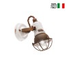 Applique murale design industriel vintage en fer et céramique Loft AP 