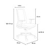 Chaise de bureau design ergonomique grise tissu respirant Blow G Catalogue