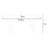 Table de cuisine extensible moderne 90x160-220cm bois blanc Cico Mix BQ Catalogue