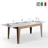 Table à manger extensible 90x160-220cm bois blanc Cico Mix QB Vente