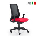 Chaise de bureau ergonomique fauteuil design rouge respirant Blow R Vente