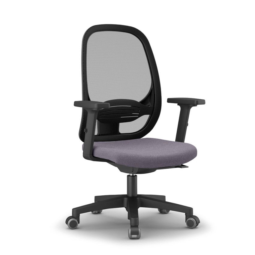 Chaise de Bureau ergonomique gris MILANO - Fauteuil & Chaise de