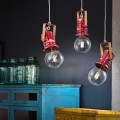 Suspension design vintage industriel en fer et céramique Urban SO Promotion