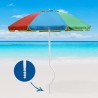 Parasol de plage léger visser protection uv GiraFacile 220 cm Apollo 