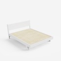 Lit double design moderne 160x190 avec sommier à lattes et coussins Rust Caractéristiques