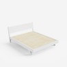 Lit double design moderne 160x190 avec sommier à lattes et coussins Rust Caractéristiques