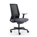 Chaise de bureau design ergonomique grise tissu respirant Blow G Offre