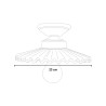 Plafonnier en céramique lampe de plafond design classique L’Aquila PL-M Réductions