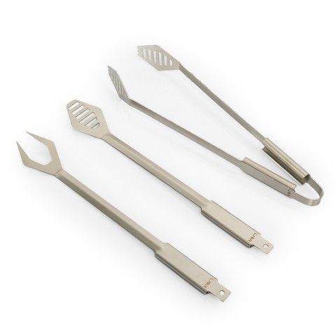 Set de barbecue Pince à BBQ spatule fourchette en acier inoxydable