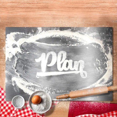 Plateau Planche à découper 100x55cm inox cuisine restaurant Plan Pro
