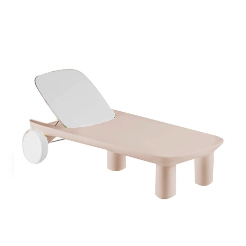 Chaise longue design transat moderne bain de soleil piscine jardin polyéthylène Atene L2 Promotion
