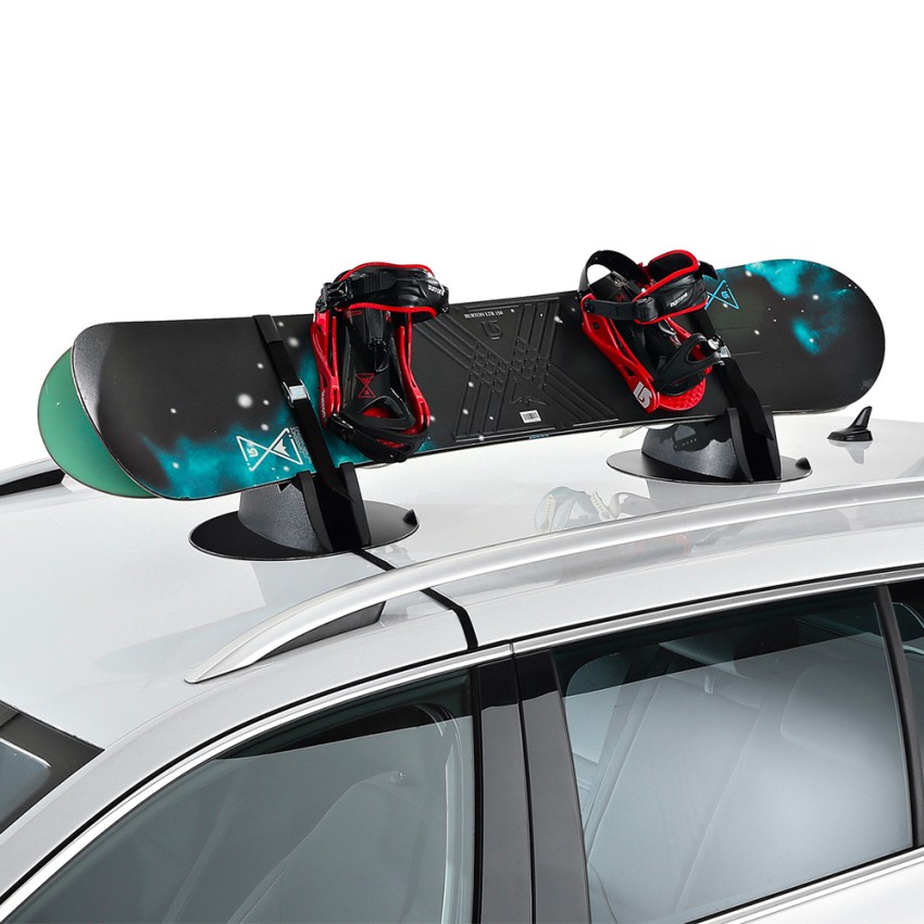 Porte-skis et snowboard magnétique universel pour toit de voiture Taco Ski  & Board