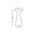 Table d'appoint haute ronde pour tabourets de bar 110cm polyéthylène design Fade T2-H Dimensions