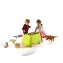 Coffre à jouets pour enfants fourgon roues en plastique Van 