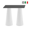 Table haute rectangulaire pour tabourets design intérieur extérieur Fura T2-H Remises