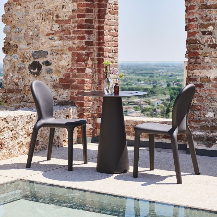 Table À Manger Ronde Extérieur Terrasse Design Moderne Fura T1-DR Table À Manger Ronde Extérieur Terrasse Design Moderne Fura T1-DR