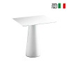 Table à manger carrée design moderne jardin terrasse Fura T1-DQ 