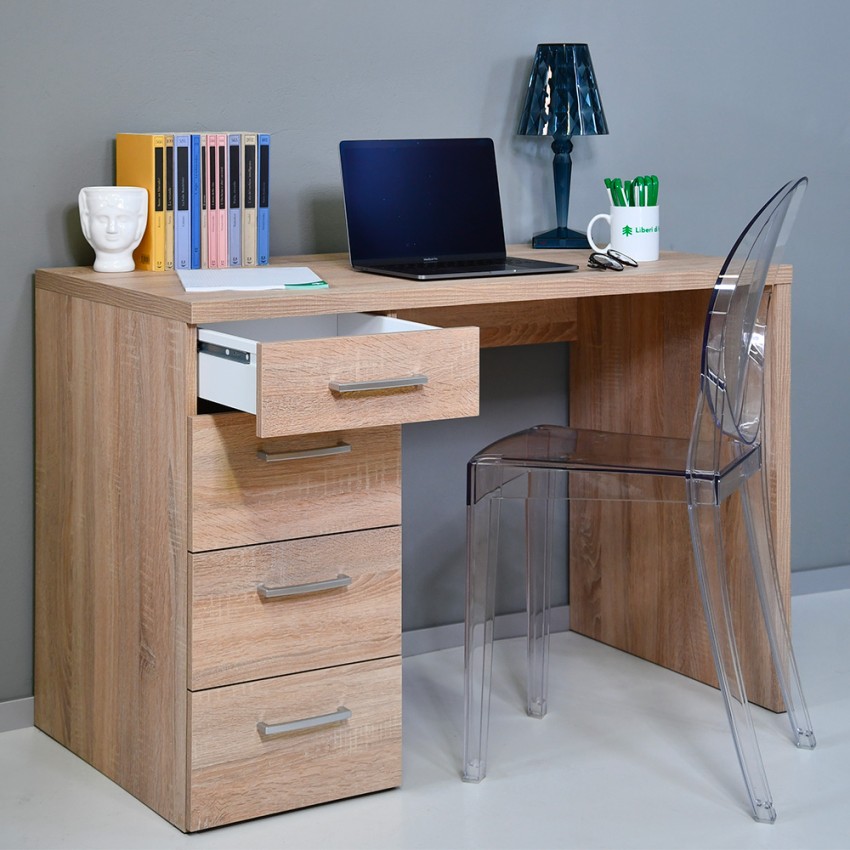 Bureau design en bois avec tiroirs pour bureau