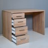Bureau d'étude rangement 4 tiroirs design moderne bois KimDesk Caractéristiques